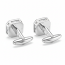 Abotoadura Swarovski Cristal - Vista de Trás