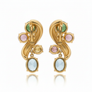 Brinco Ouro Pedra Natural Amsterdam Sauer - Vista Traseira